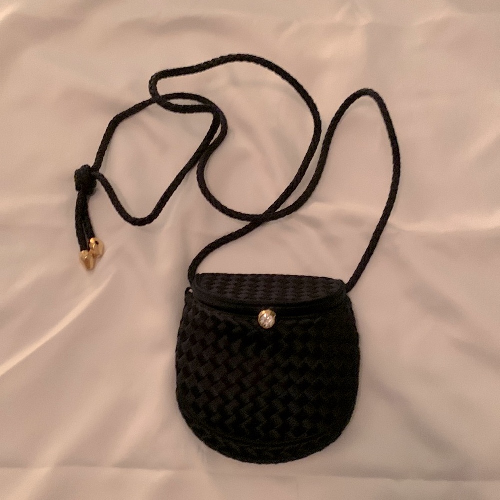 BOTTEGA VENETA Intrecciato Silk Satin Evening Bag